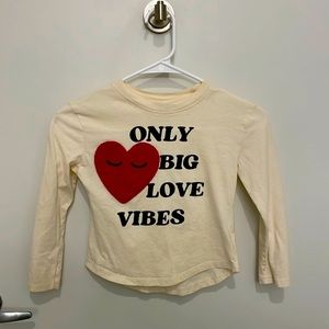 size 7 long sleeve tee, perfect for Valentine’s Day ❤️